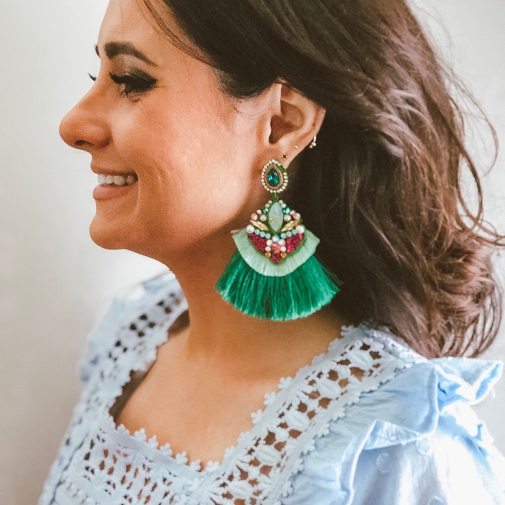 Nicola Fringe Drop Earrings